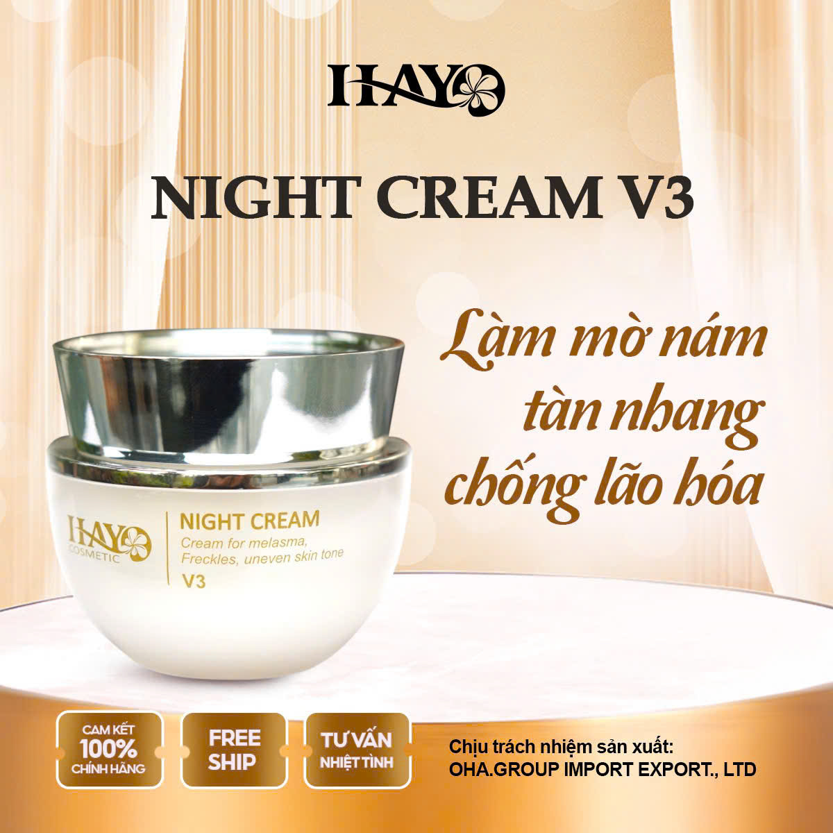 Mỹ phẩm trị nám Hayo