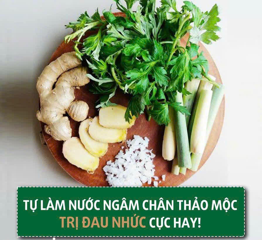 tự làm nước ngâm chân thảo mộc tại nhà